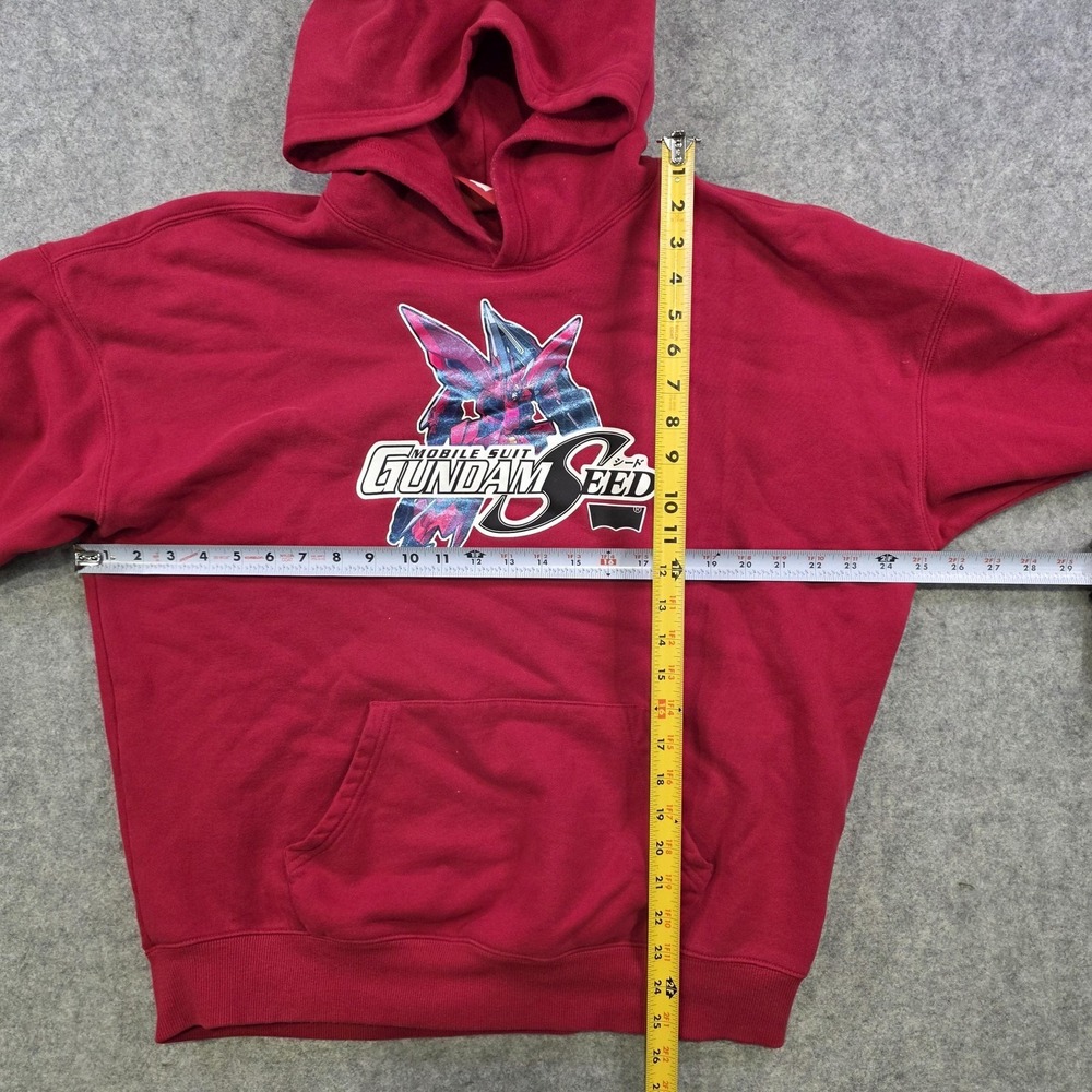 Levi Strauss Hoodie Mens Medium Red Mobile Suit Gundam Seed Anime Sweatshirt - Picture 8 of 15